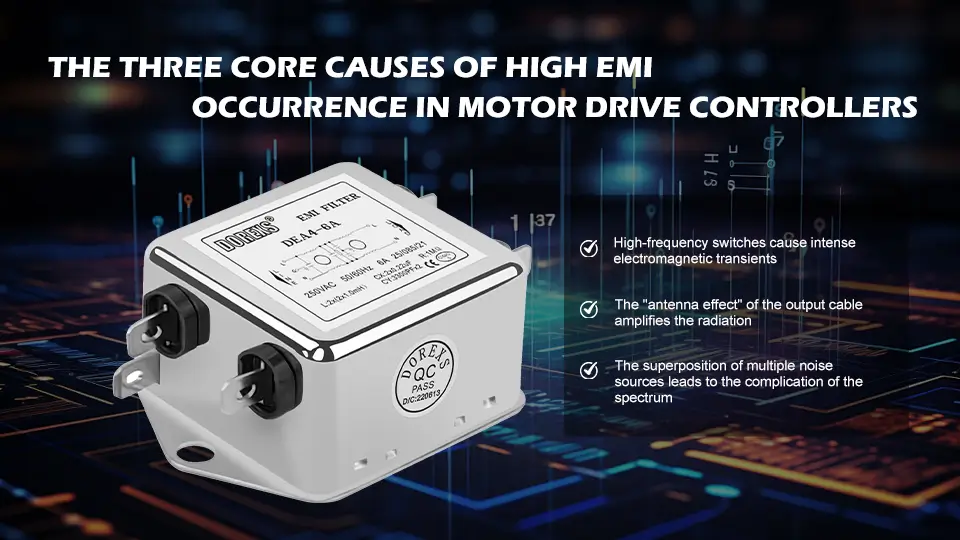 Three Core Causes of Severe EMI in Motor Drive Controllers